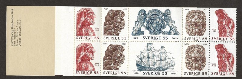 SWEDEN SC# 830a COMP BKLT/10  FVF/MNH 1969