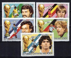 Central African Republic 812-816 MNH Soccer Games Sports ZAYIX 0224S0034M