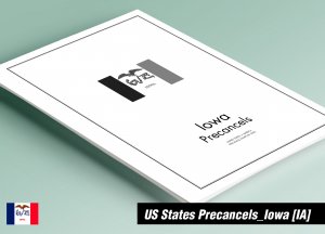 PRINTED  IOWA [TOWN-TYPE] PRECANCELS STAMP ALBUM PAGES (217 pages)