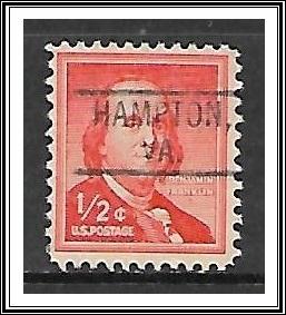 US Precancel #1030 Hampton VA Used