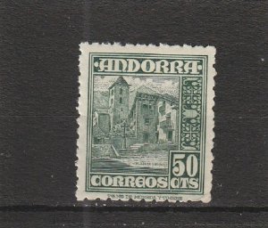 Andorra (Spanish Administration)  Scott#  43  MNH  (1948 Plaza of Ordino)