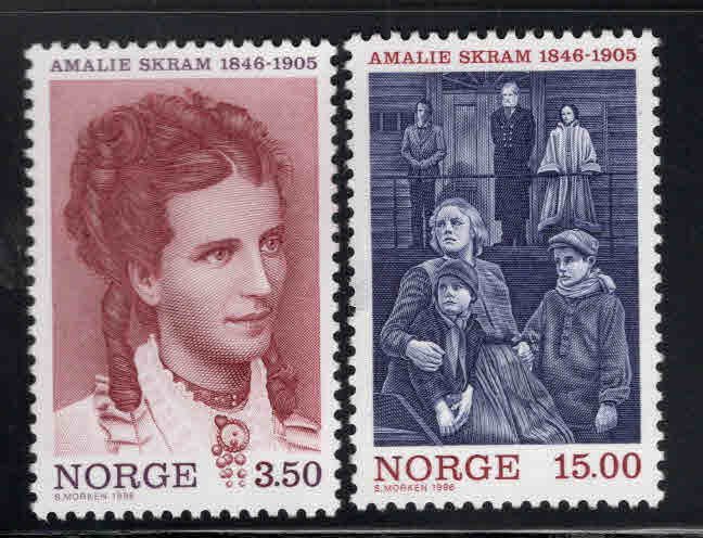 Norway Scott 1139-1140 MNH**  stamp set perf tip thin on 1140