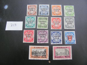 GERMANY 1939 USED DANZIG SET XF 220 EUROS (213)