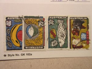 AUSTRALIA  Scott 519-522 USED Cat $7.50