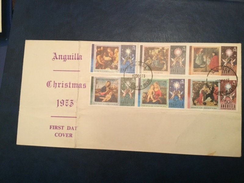 ICOLLECTZONE Anguilla Christmas First Day Cover VF NH