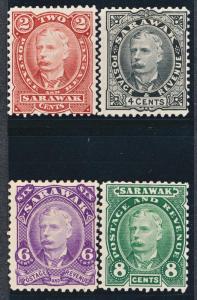 SARAWAK 28-31 MINT HINGED, #30 W/O GUM