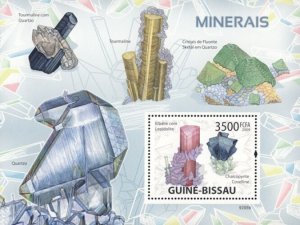 Guinea-Bissau MNH S/S Quartz Minerals Sciences 2009