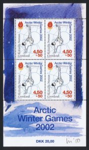 Greenland Arctic Winter Games Nunavut MS 2001 MNH SC#B26a SG#MS389