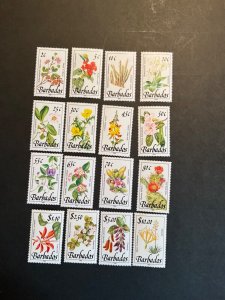 Stamps Barbados  Scott #753-68 never hinged