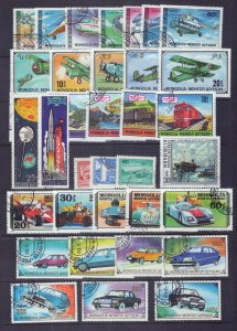 Mongolia Collection of Used Transportation Space Sets & Singles ZAYIX 0224S0343