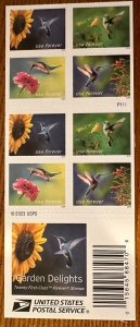 US # 5848 Garden Delights booklet of 20 forever 2024 Mint NH