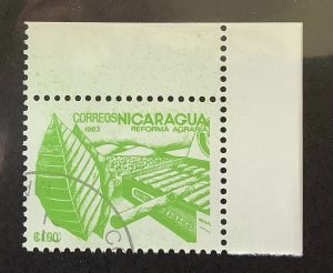 Nicaragua 1983 Scott 1298 CTO - 1  C$,  Agrarian Reform, Tobacco