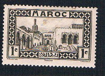 French Morocco 124 MLH Old Treasue House (BP1335)