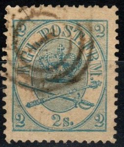 Denmark #11 F-VF Used CV $35.00 (X334)