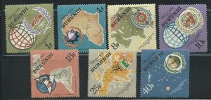 Burundi 134-40 1965 ICY 20th UN set MLH
