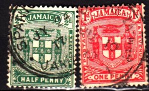 Jamaica 58-9 used set