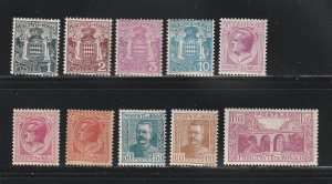 Monaco 60-62, 64, 67, 69-70, 75, 77, 87 MH Various