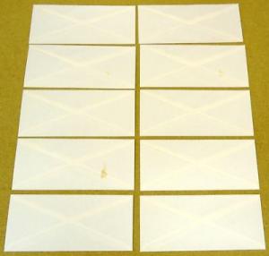 U615 25c U.S. Postage Envelopes Set of 10