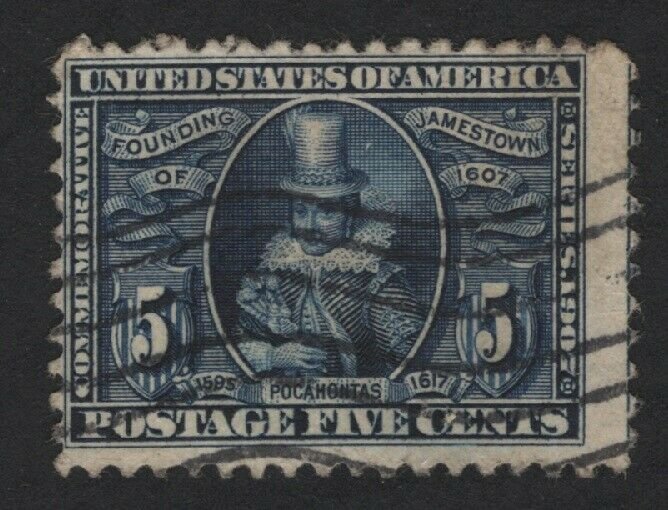 United States USED Scott Number 330  F-VF  #5  - BARNEYS