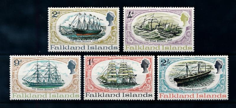 [71967] Falkland Islands 1970 History the Great Britain Ships  MNH