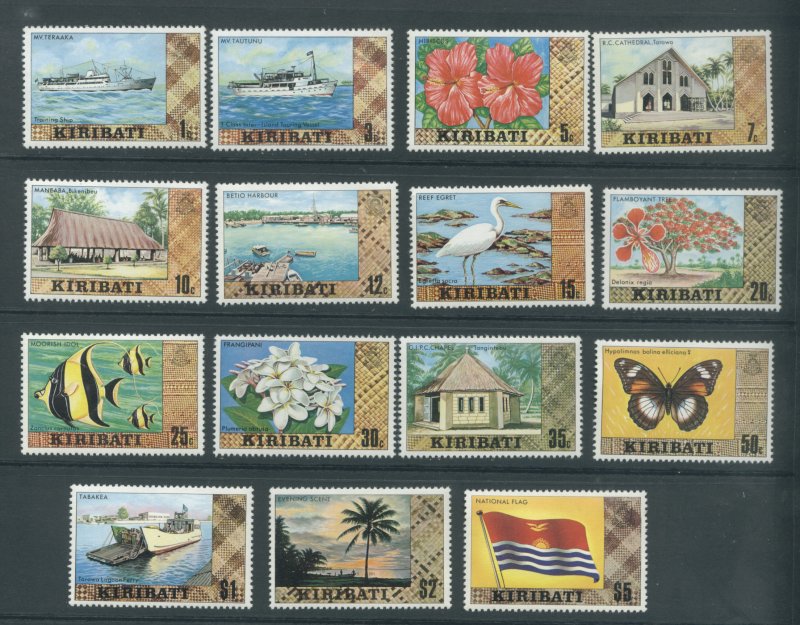 Kiribati 327-340A  MNH cgs