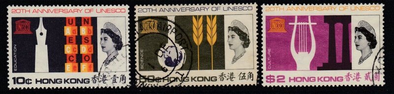 Hong Kong Sc 231-233, used