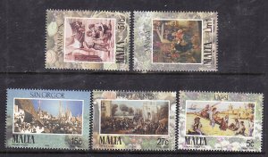 Malta-Sc#1176-80- id8-unused NH set-Religious festivals-2005-