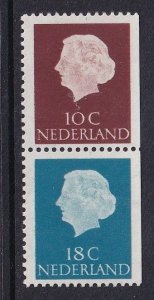 Netherlands  #344 MNH 1965 combination from booklet 10+18c