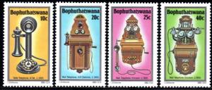 Bophuthatswana - 1983 History of Telephone MNH** SG 108-111