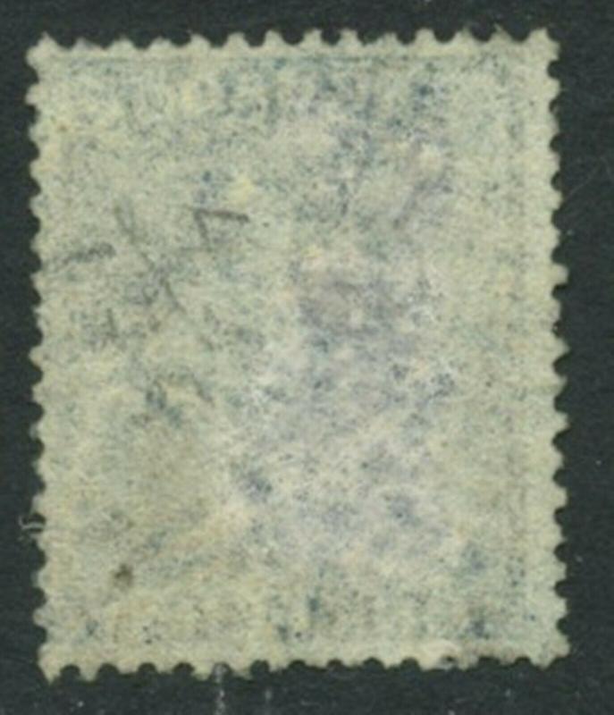 BARBADOS Sc#45 SG66 1874 1p blue Wmk Large Star Perf 14 Unused