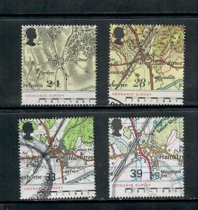 G.B 1991 COMMEMORATIVES  SET ORDNANCE SURVEY USED h 211221