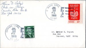 United States New York Canada Lake 12030 1968 4-bar  1966-1973  Philatelic.