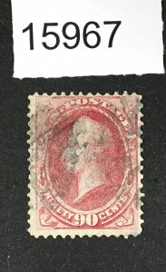 MOMEN: US STAMPS # 155 USED $350 LOT #15967
