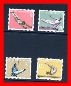 Liechtenstein 1958 #320-323, Sports set of 4