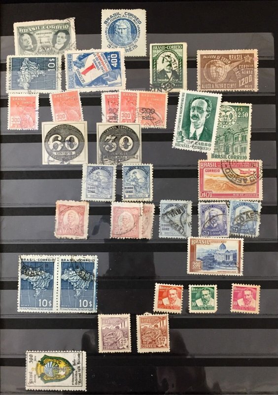 BRAZIL Old/Mid Used Mixture(Apx 250)  (TK1123 )