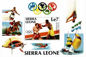 Sierra Leone 1984 Sc 617a MNH Souvenir Sheet M/S OG Boxing Olympics Perforate