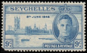 Seychelles 149 - Mint-H - 9c Peace Issue (1946)