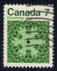Canada #555 Snowflake, used (0.25)