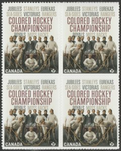 Canada 3233 Black History Colored Hockey Championship P block 4 MNH 2020