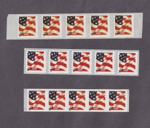 pnc5 37c Flag US 3632C, 3633, L3633A Lot (3) MNH F-VF Note HHHHHHHHHHHHHHHHHH...