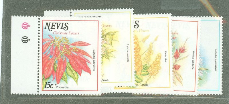 Nevis #575-579  Single (Complete Set) (Flowers)