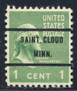 Saint Cloud MN, 804-71 Bureau Precancel, 1¢ Washington