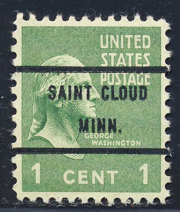 Saint Cloud MN, 804-71 Bureau Precancel, 1¢ Washington