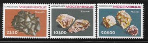 Mozambique 1979 Minerals Sc 650,652-653 MNH A2599