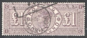 Great Britain #110   Used, VF,  CV $3000.00  .....  2480152