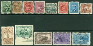 SG 375-388 Canada 1942. 1c-$1 set of 14. Very fine used CAT £40