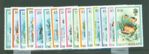 Montserrat #445-460  Single (Complete Set)