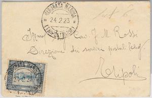 53700 - ITALY COLONIES: LIBIA - MARINE MEASURED ENVELOPE 1923-