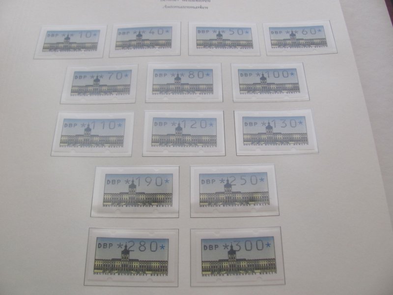 GERMANY BERLIN MNH 3 BOREK ALBUMS 1949-1990 ALSO COMPLETE USED XF (259) DESCRIP.