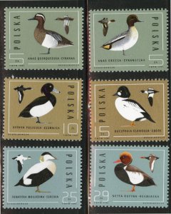 Poland Scott 2698-2703 MNH** 1985 Duck set